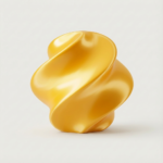 Silk PLA filament UAE 1KG, 1.75mm Gold – 3D printing filament UAE (Crolen)