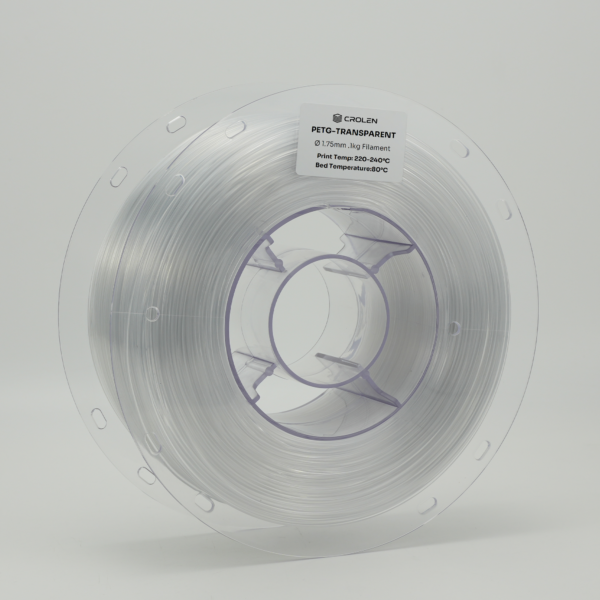 Transparent PETG filament UAE 1KG, 1.75mm – 3D printing filament UAE (Crolen)