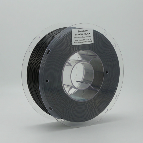 CF-PETG (carbon fiber PETG) filament 1.75mm Black – 3D printing filament UAE (Crolen)